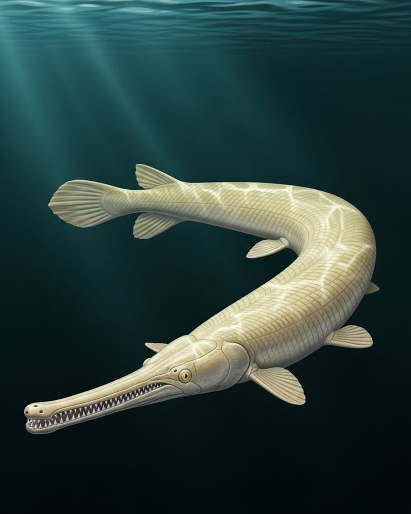 Albino Alligator Gar (Atractosteus spatula) — premium specimen
