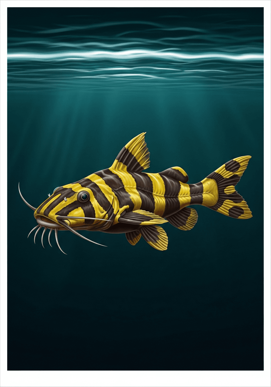 Bumblebee Catfish (Pseudopimelodus bufonius) — premium specimen