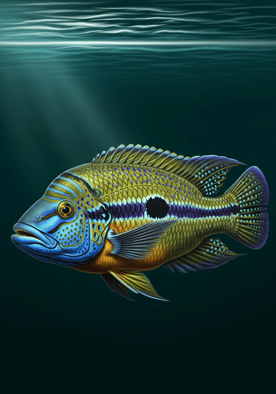 Dovii Cichlid (Parachromis dovii) — premium specimen