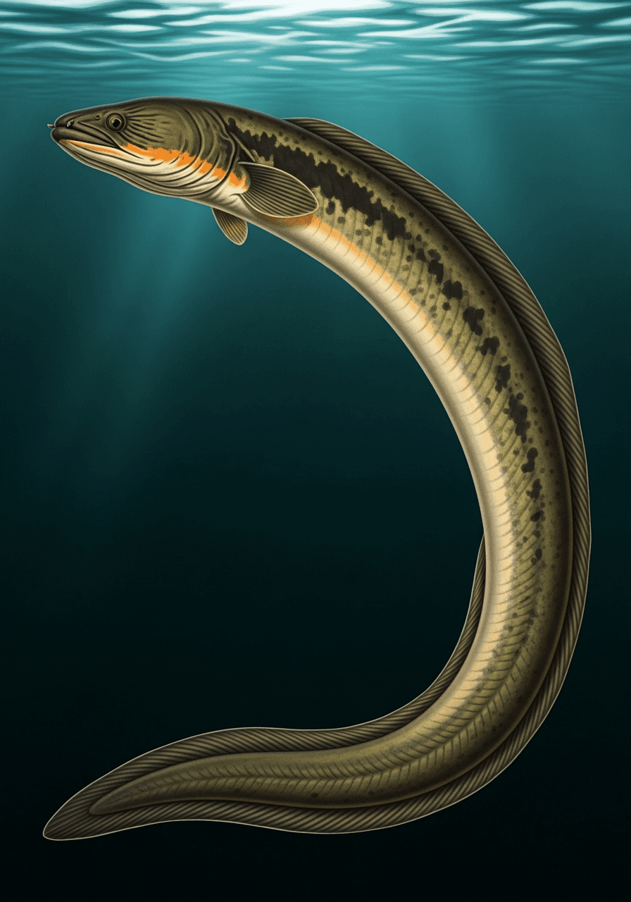 Electric Eel (Electrophorus electricus) — premium specimen