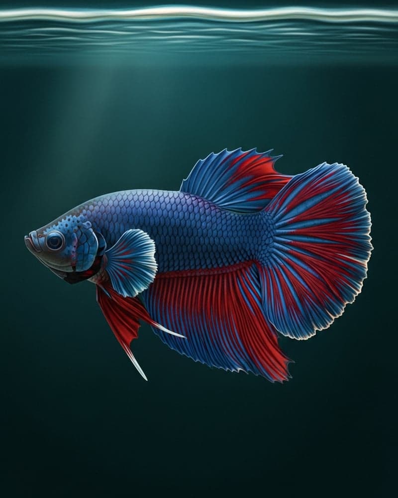 Giant Betta (Betta splendens) — King Betta premium specimen
