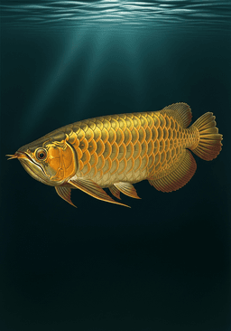 Golden Arowana (Scleropages formosus) — premium specimen