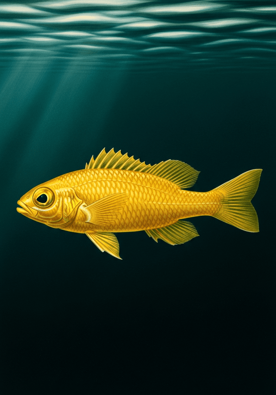 Golden Basslet (Liopropoma aureum) — premium specimen