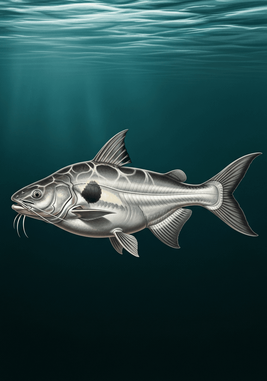 Grass Cutter Catfish (Prochilodus lineatus) — premium specimen