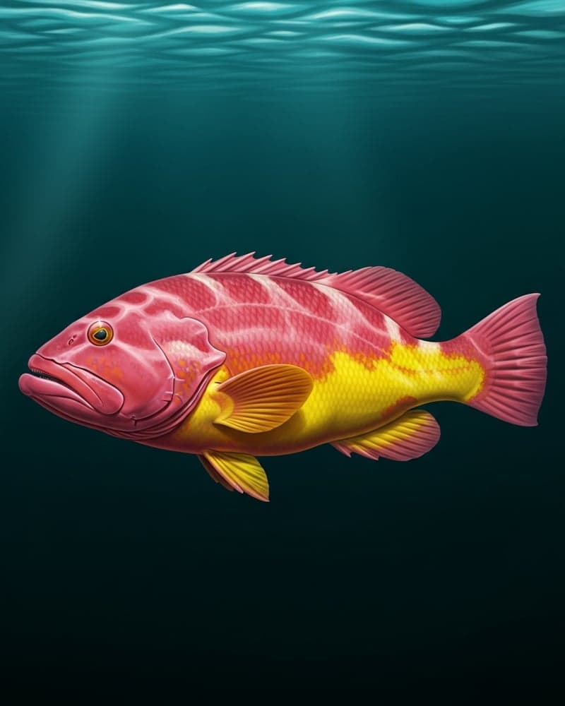 Neptune Grouper (Cephalopholis igarashiensis) — premium specimen