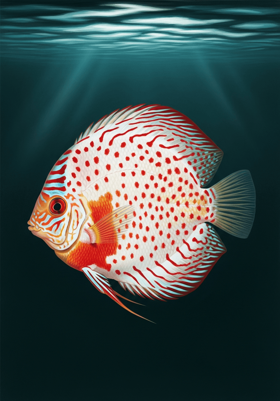 Pigeon Blood Discus (Symphysodon aequifasciatus) — premium specimen