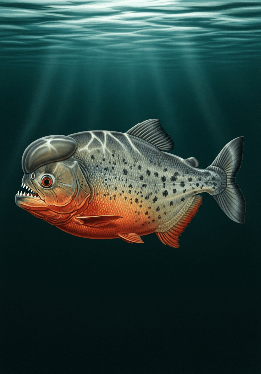 Red-Bellied Piranha (Pygocentrus nattereri) — premium specimen
