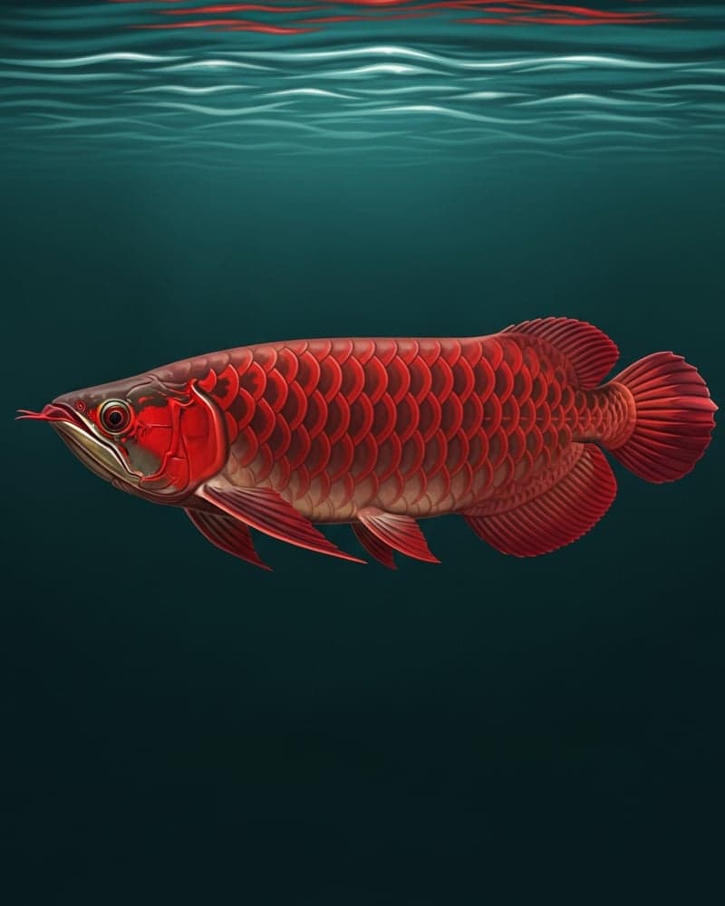 Red Arowana Blood Red (Scleropages formosus) — premium specimen