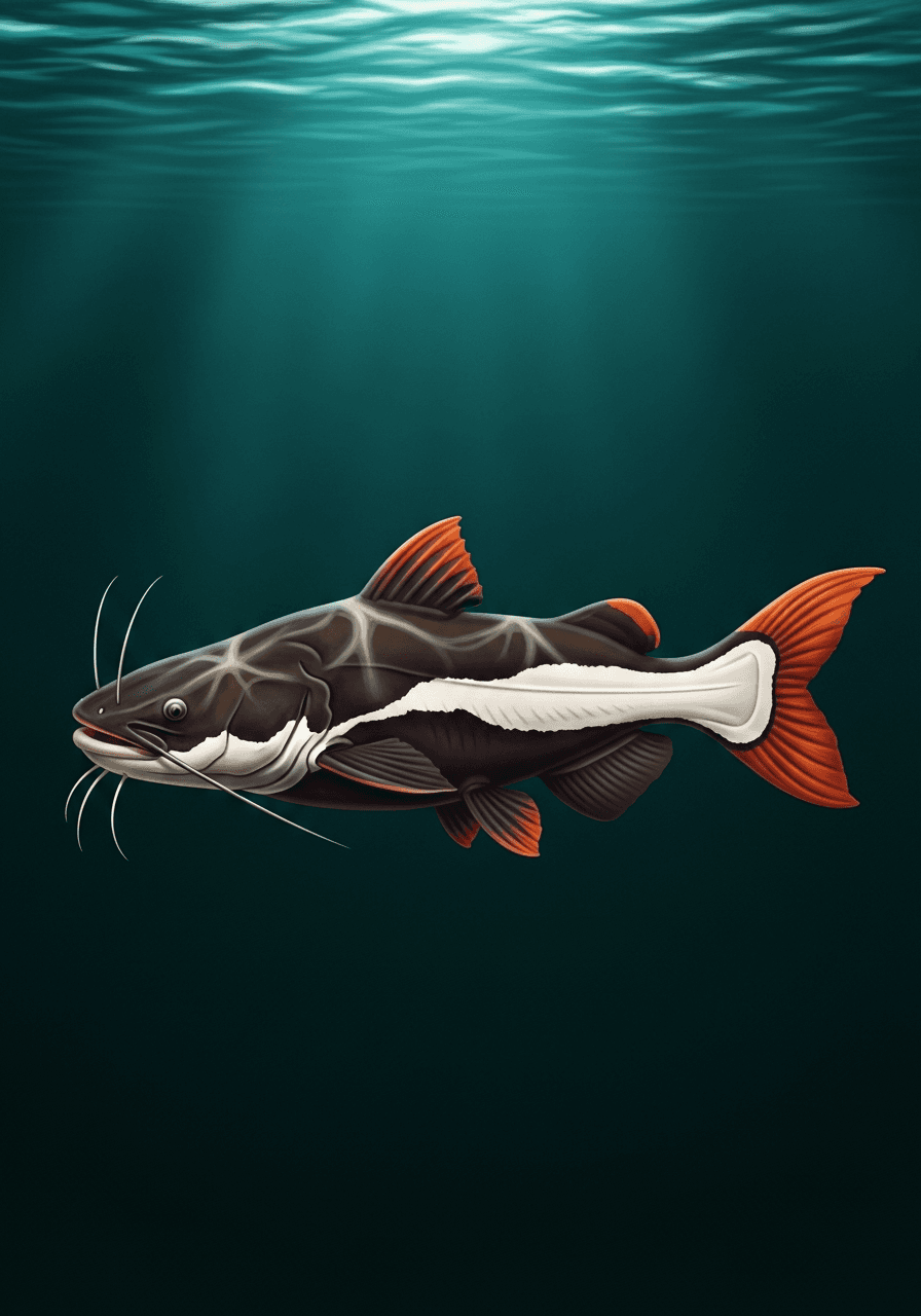 Red Tail Catfish (Phractocephalus hemioliopterus) — premium specimen
