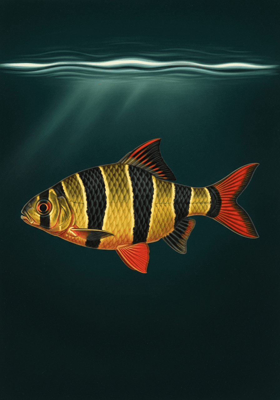 Tiger Barb (Puntigrus tetrazona) — premium specimen